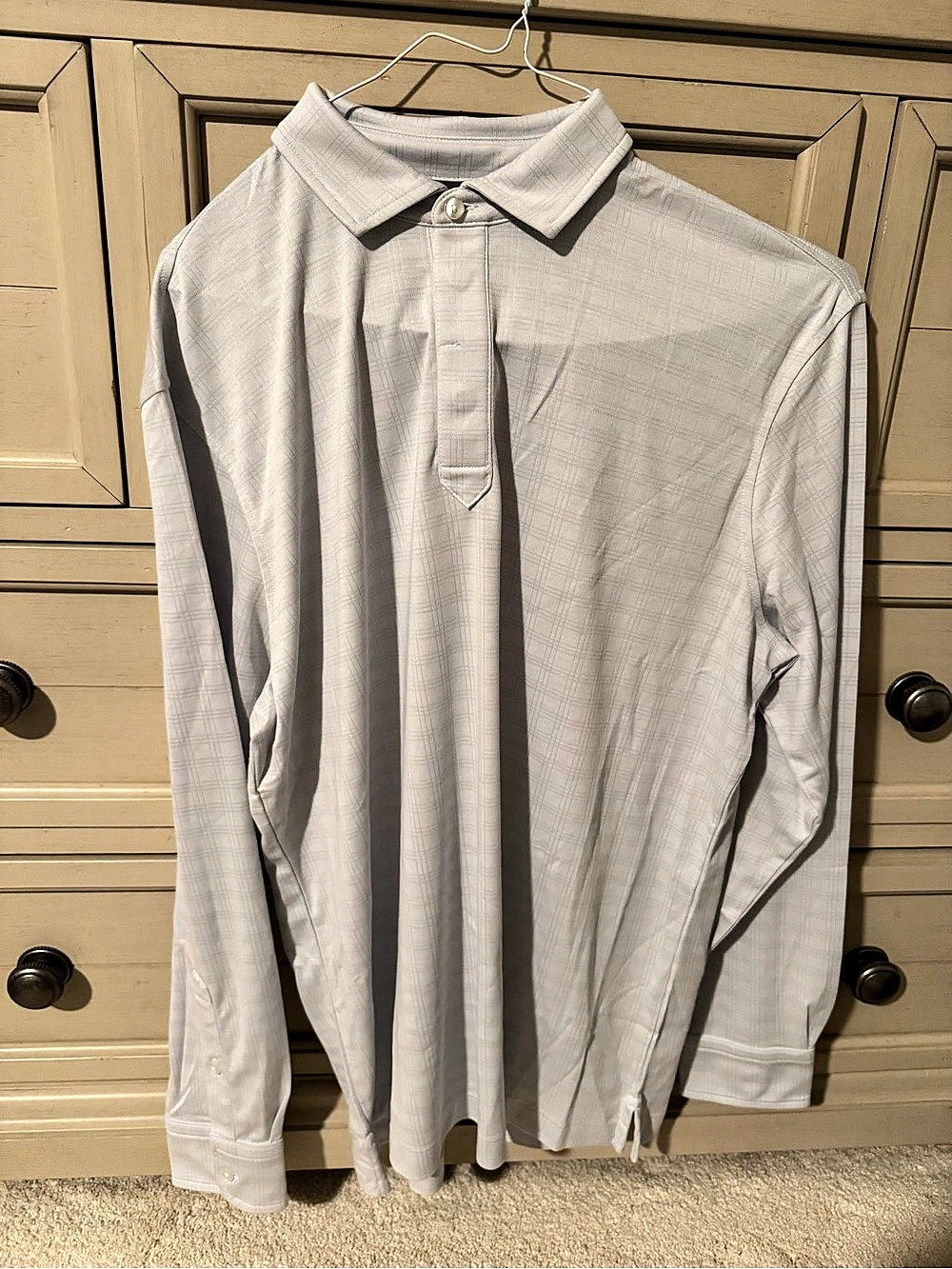 Daniel Cremieux Long Sleeve Polo in Gray NWOT